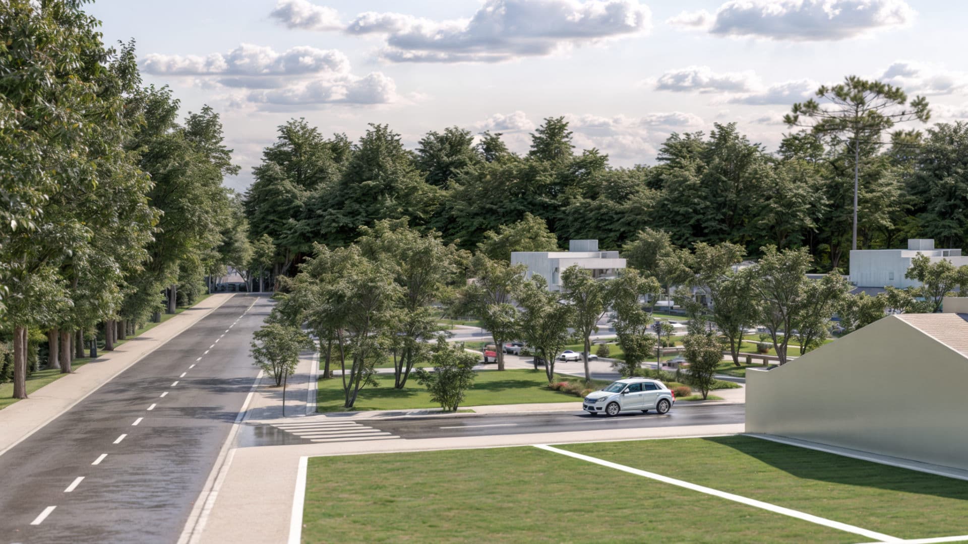 Avenida arborizada